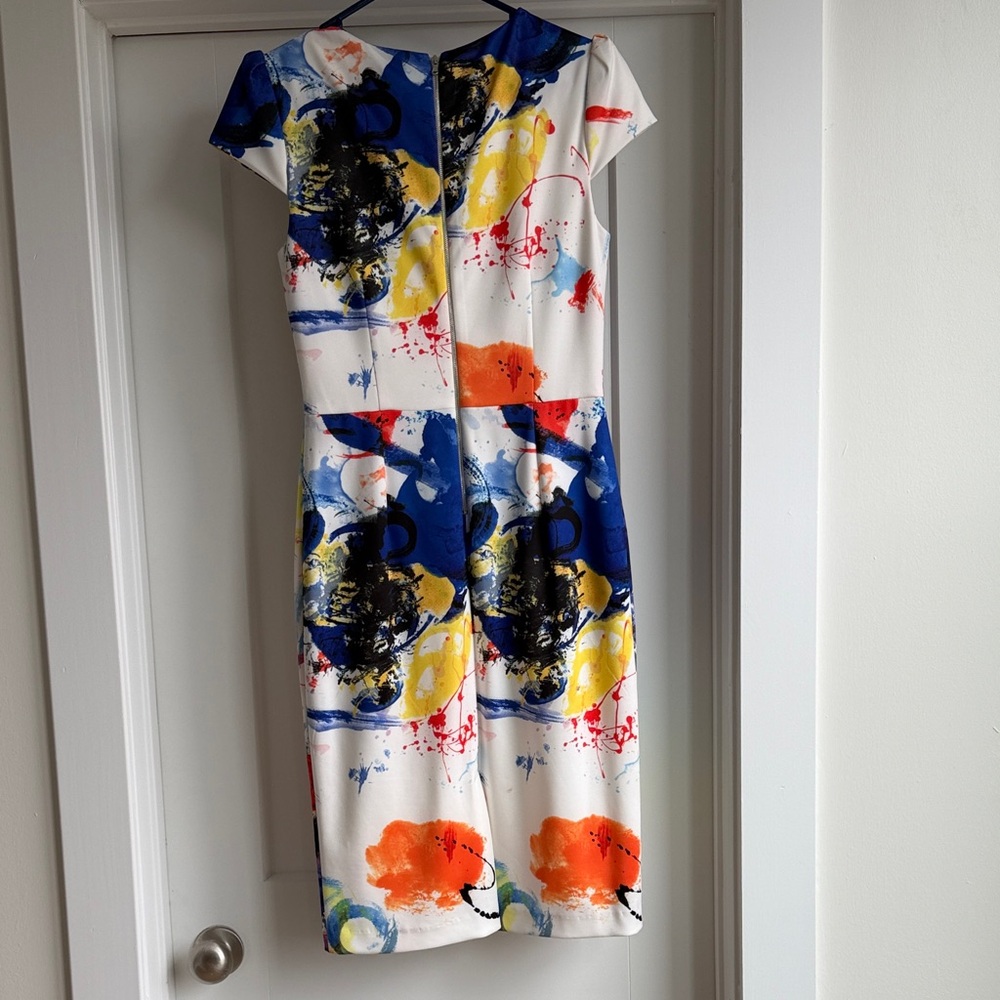 Betsey Johnson Colorful Abstract Midi Dress - Picture 3 of 3